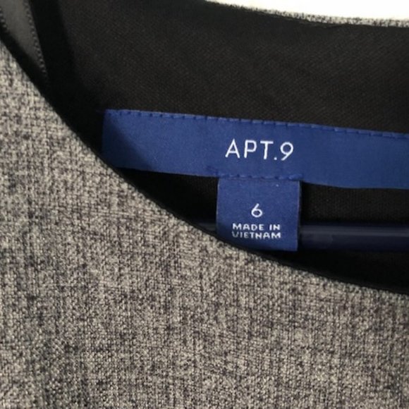 Apt 9 Sleeveless Dress Gray Size 6 - Picture 3 of 12